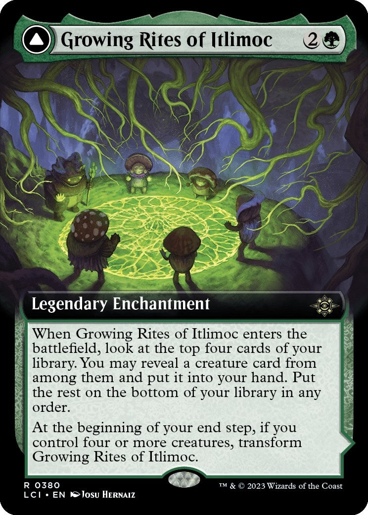 Image for Growing Rites of Itlimoc (Extended Art) (380) (LCI) - Magic: The Gathering