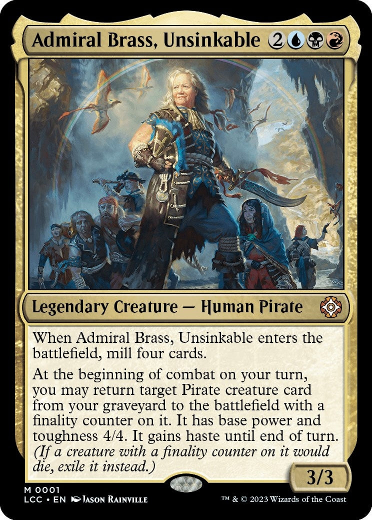 Image for Admiral Brass, Unsinkable (1) (LCC) - Magic: The Gathering