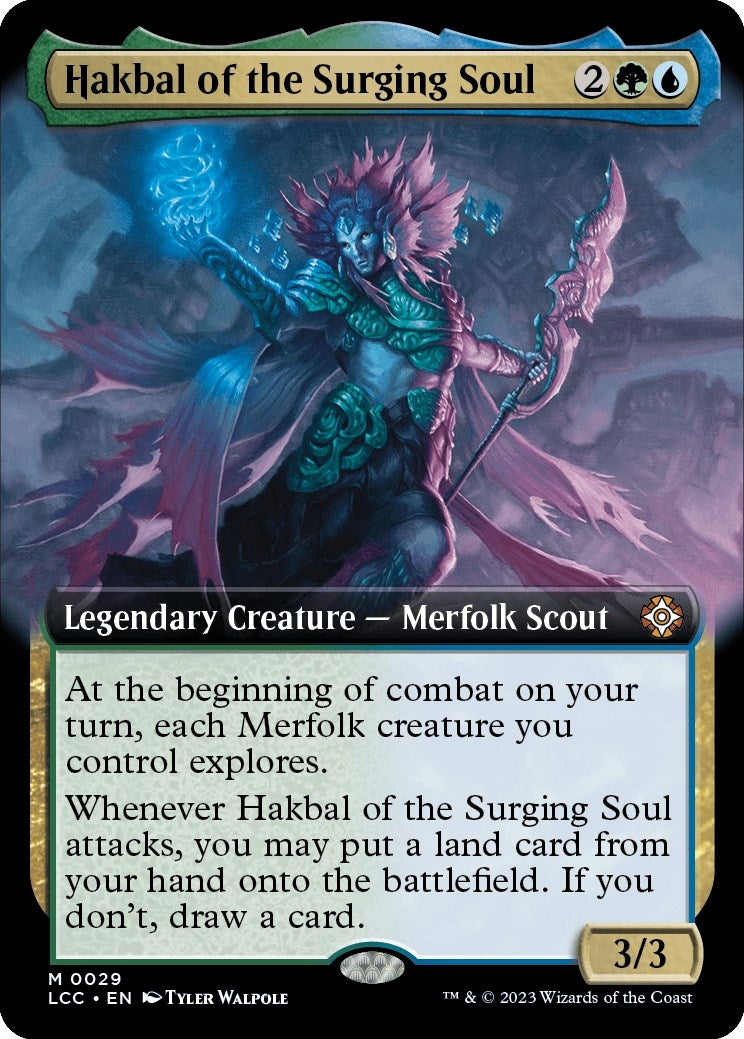 Image for Hakbal of the Surging Soul (Extended Art) (29) (LCC) - Magic: The Gathering