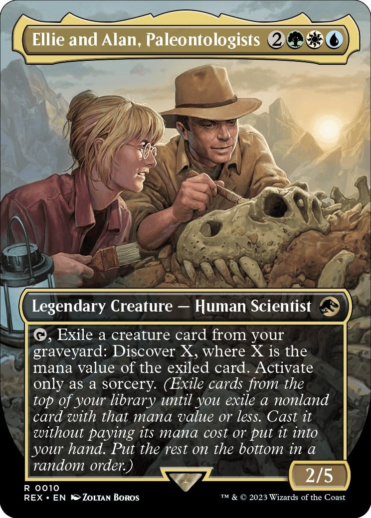 Image for Ellie and Alan, Paleontologists (Borderless) (10) (REX) - Magic: The Gathering