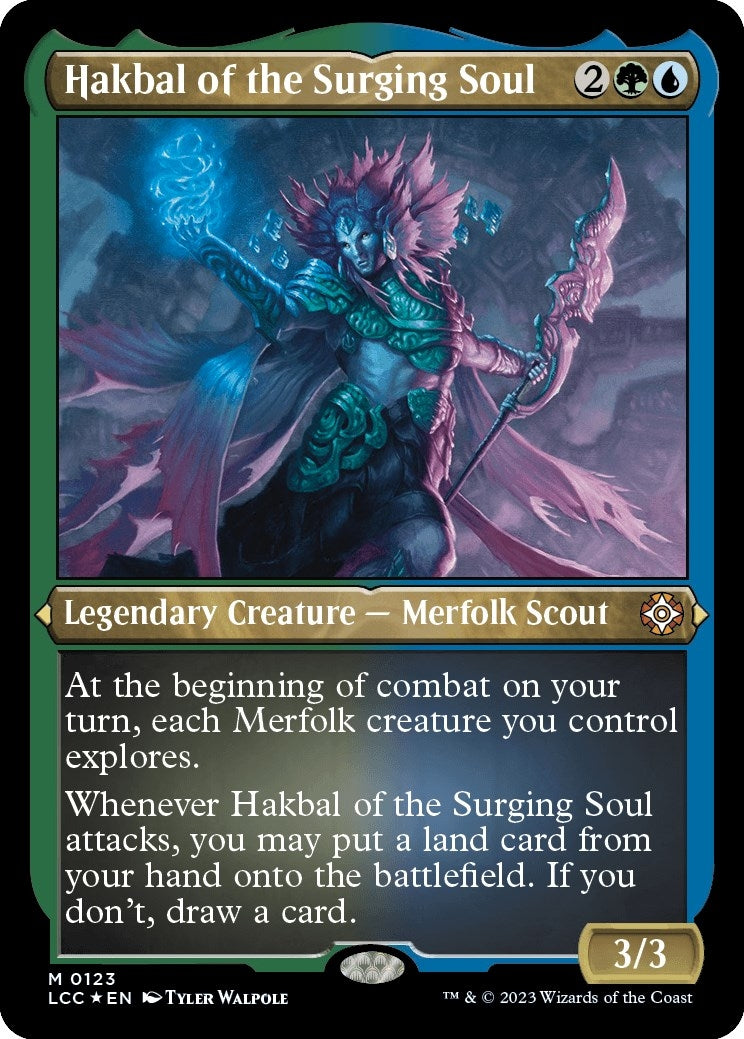 Image for Hakbal of the Surging Soul (Display Commander) - Thick Stock (123) (LCC) - Magic: The Gathering