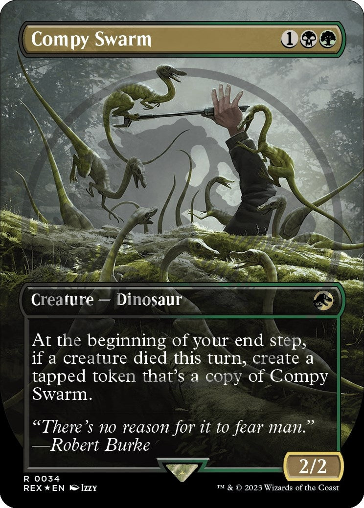 Image for Compy Swarm (Borderless) (Emblem) (34) (REX) - Magic: The Gathering