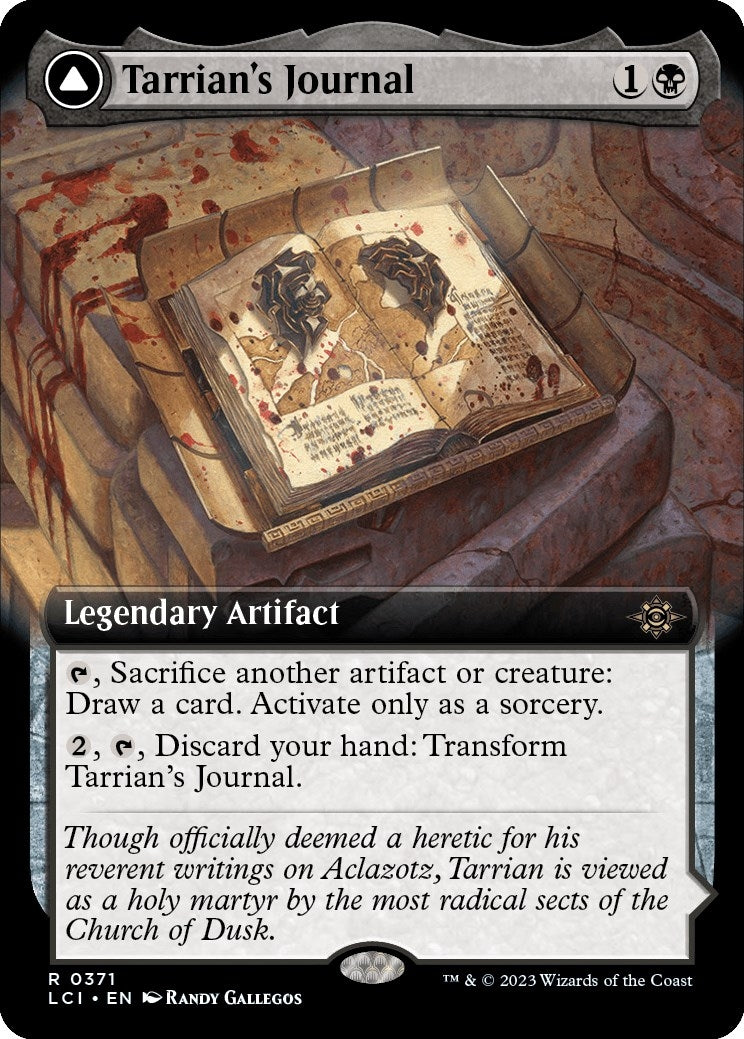 Image for Tarrian's Journal (Extended Art) (371) (LCI) - Magic: The Gathering