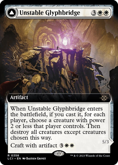 Unstable Glyphbridge (Extended Art) (358) (LCI)