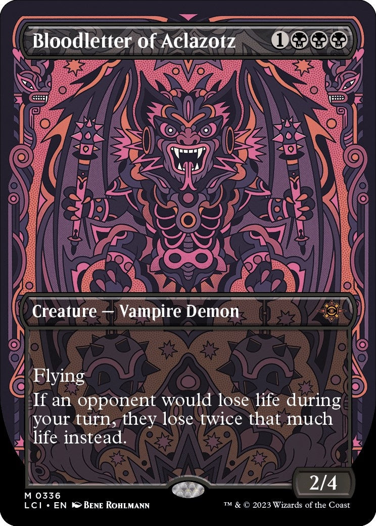 Image for Bloodletter of Aclazotz (Borderless) (336) (LCI) - Magic: The Gathering
