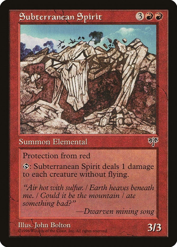 Image for Subterranean Spirit (MIR) - Magic: The Gathering