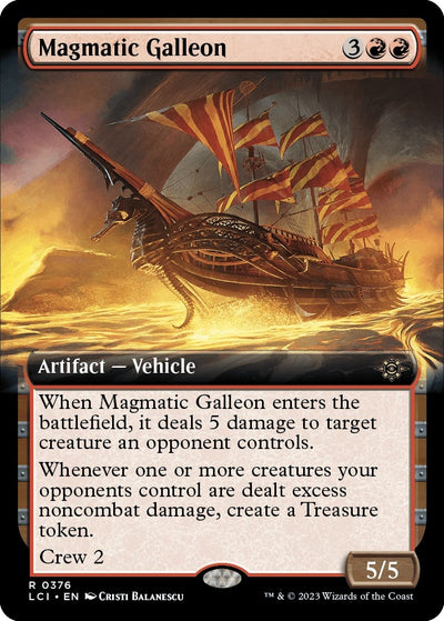 Magmatic Galleon (Extended Art) (376) (LCI)
