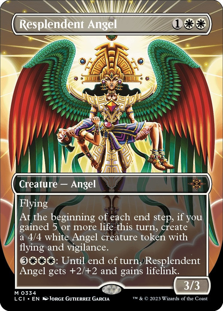 Image for Resplendent Angel (Borderless) (334) (LCI) - Magic: The Gathering