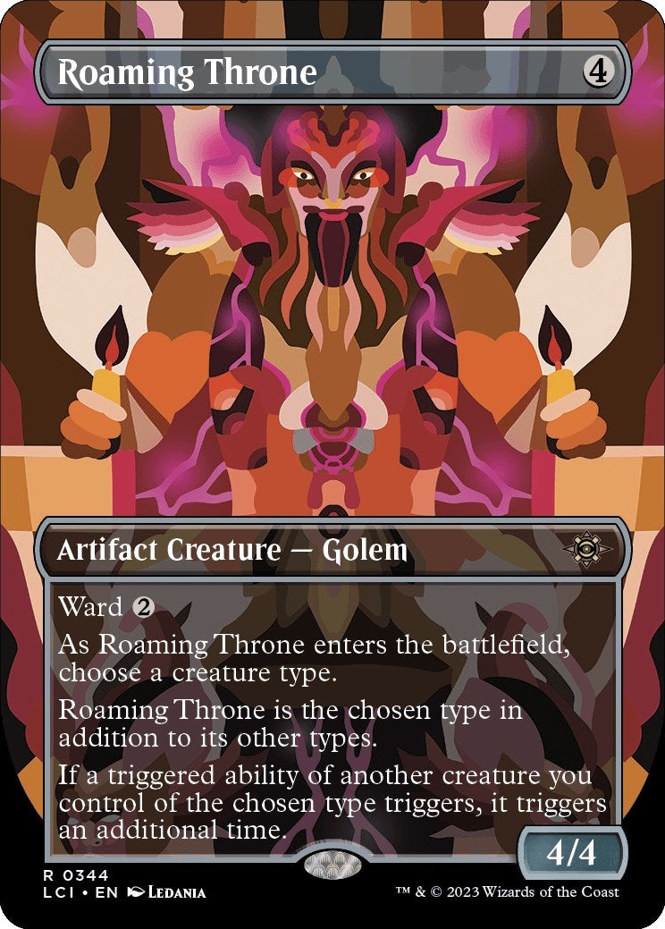 Image for Roaming Throne (Borderless) (344) (LCI) - Magic: The Gathering