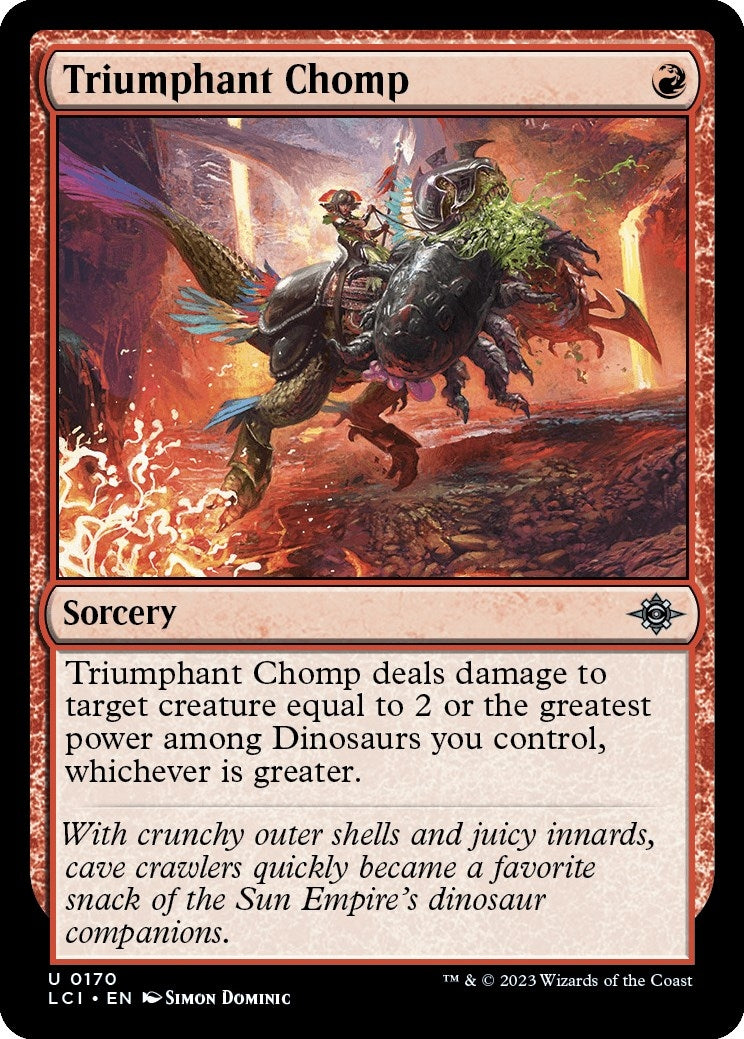 Image for Triumphant Chomp (170) (LCI) - Magic: The Gathering