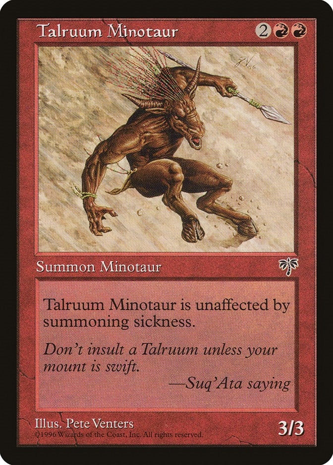 Image for Talruum Minotaur (MIR) - Magic: The Gathering