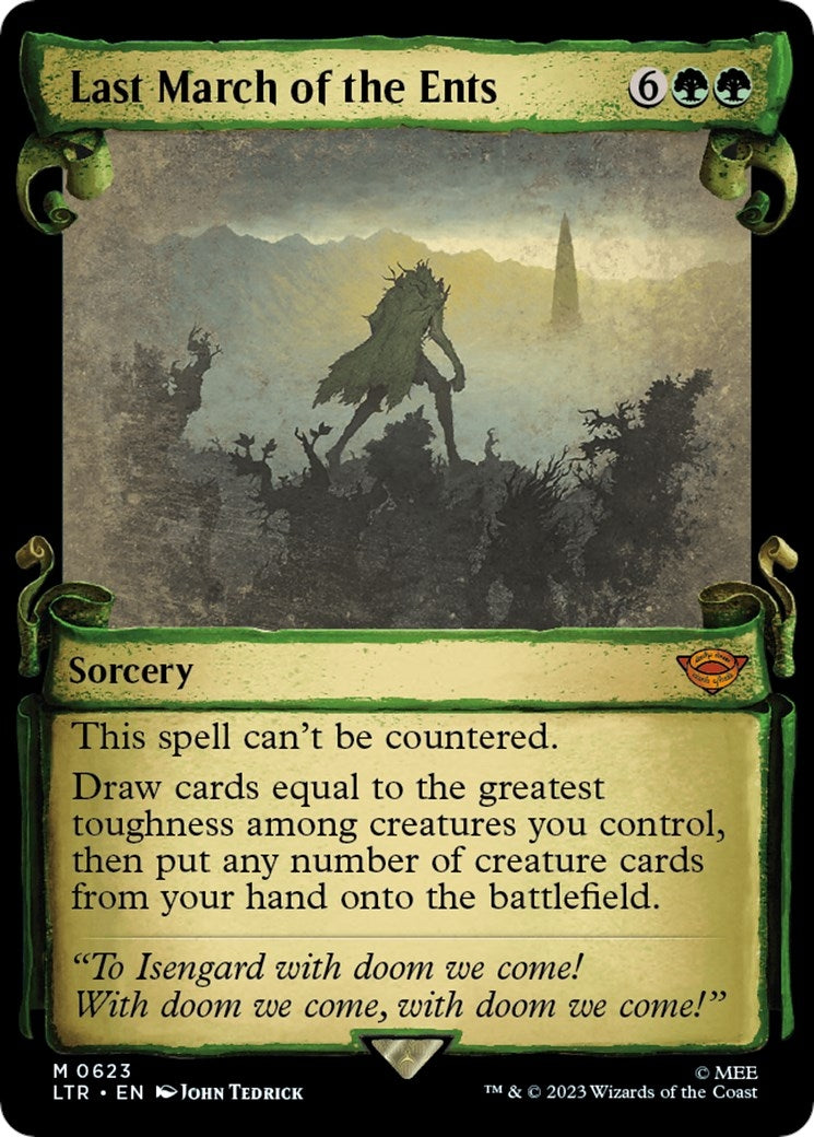 Image for Last March of the Ents (Showcase Scrolls) (623) (LTR) - Magic: The Gathering