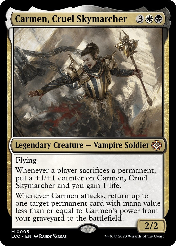 Image for Carmen, Cruel Skymarcher (5) (LCC) - Magic: The Gathering