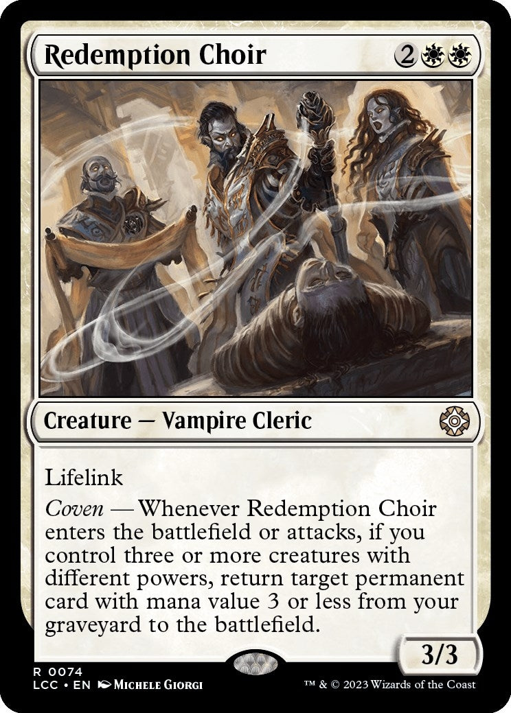 Image for Redemption Choir (74) (LCC) - Magic: The Gathering