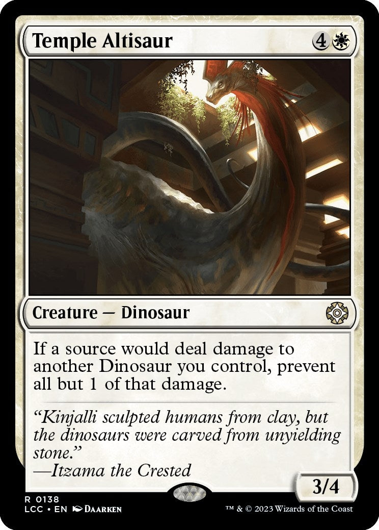 Image for Temple Altisaur (138) (LCC) - Magic: The Gathering