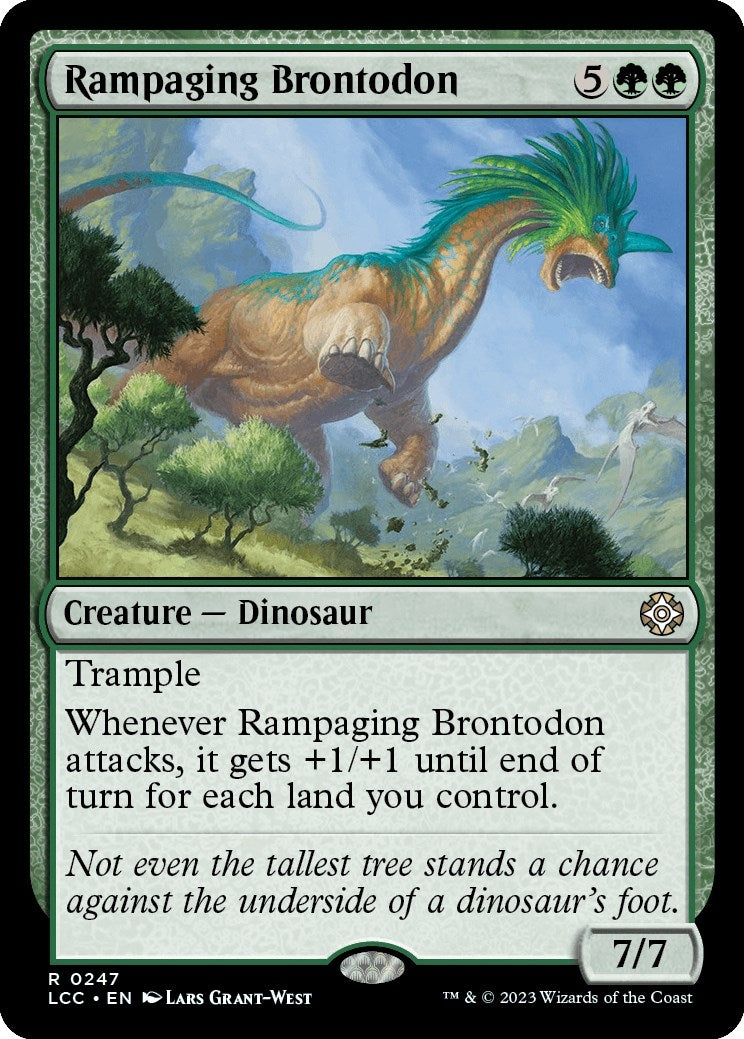 Image for Rampaging Brontodon (247) (LCC) - Magic: The Gathering