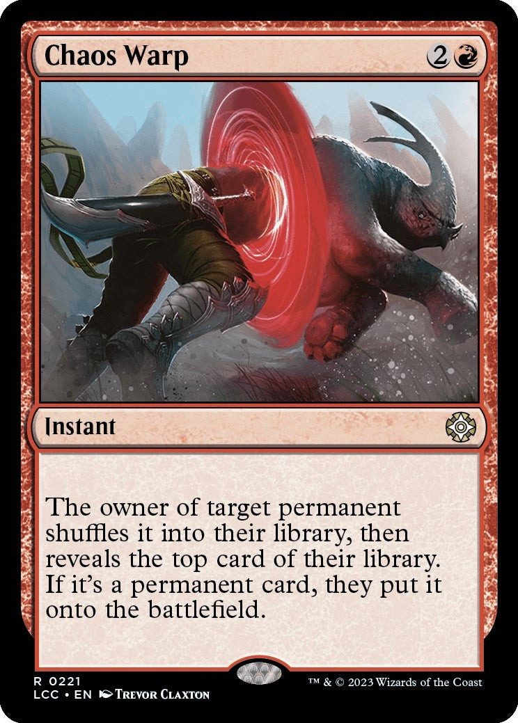 Image for Chaos Warp (221) (LCC) - Magic: The Gathering