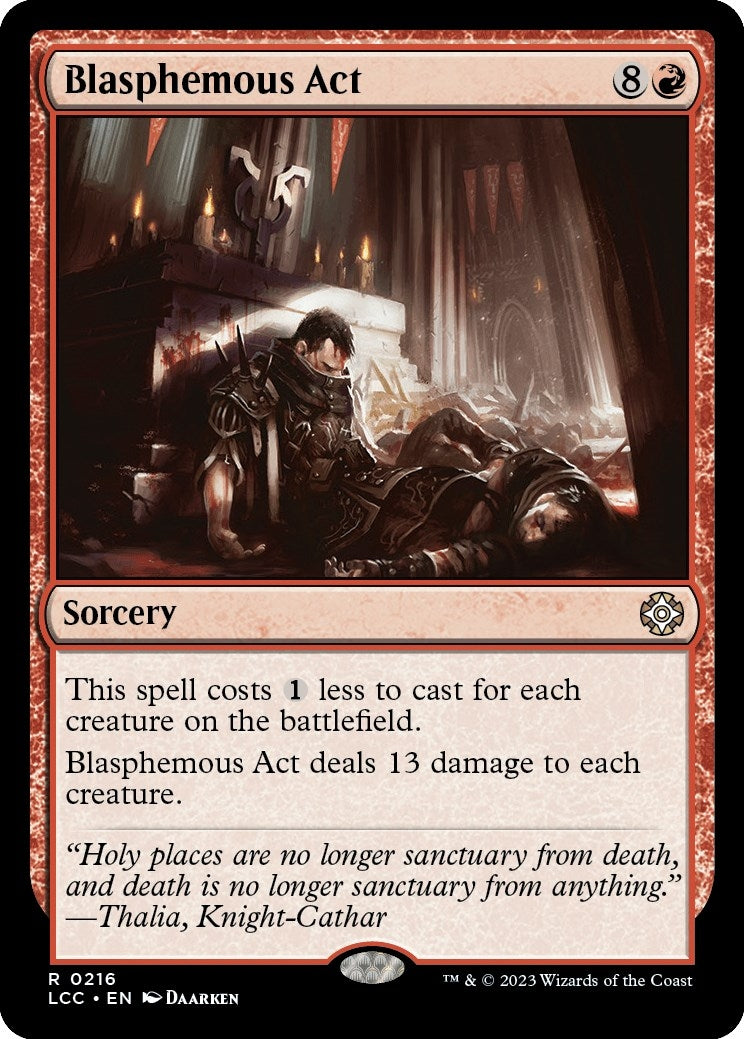 Image for Blasphemous Act (216) (LCC) - Magic: The Gathering