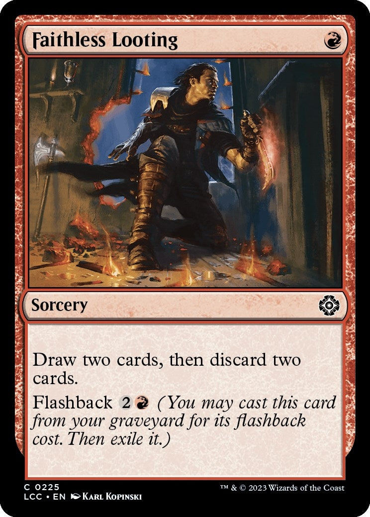 Image for Faithless Looting (225) (LCC) - Magic: The Gathering