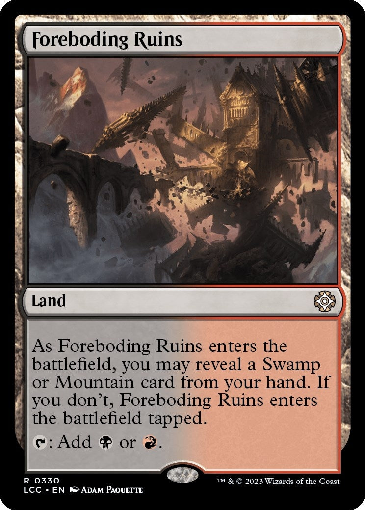 Image for Foreboding Ruins (330) (LCC) - Magic: The Gathering