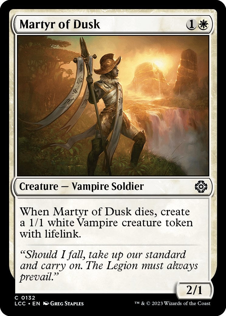 Image for Martyr of Dusk (132) (LCC) - Magic: The Gathering