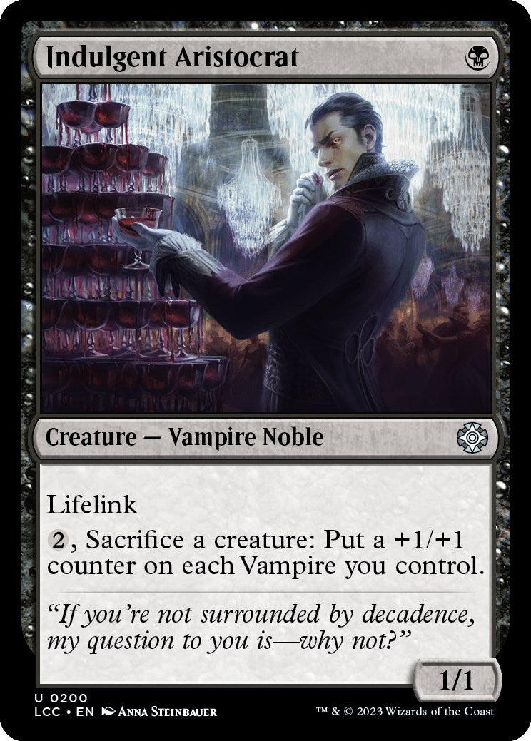 Image for Indulgent Aristocrat (200) (LCC) - Magic: The Gathering