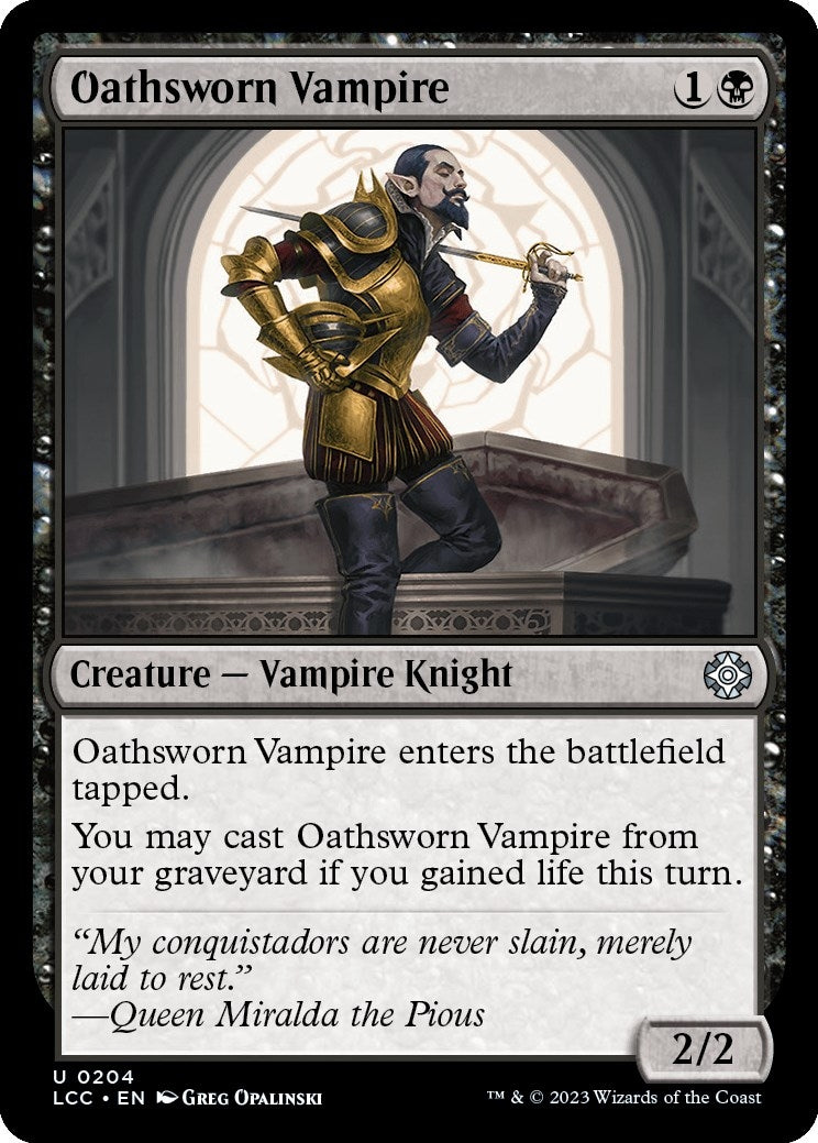 Image for Oathsworn Vampire (204) (LCC) - Magic: The Gathering