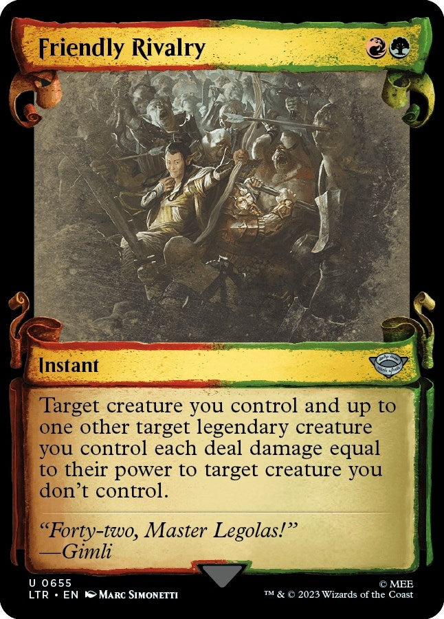 Image for Friendly Rivalry (Showcase Scrolls) (655) (LTR) - Magic: The Gathering