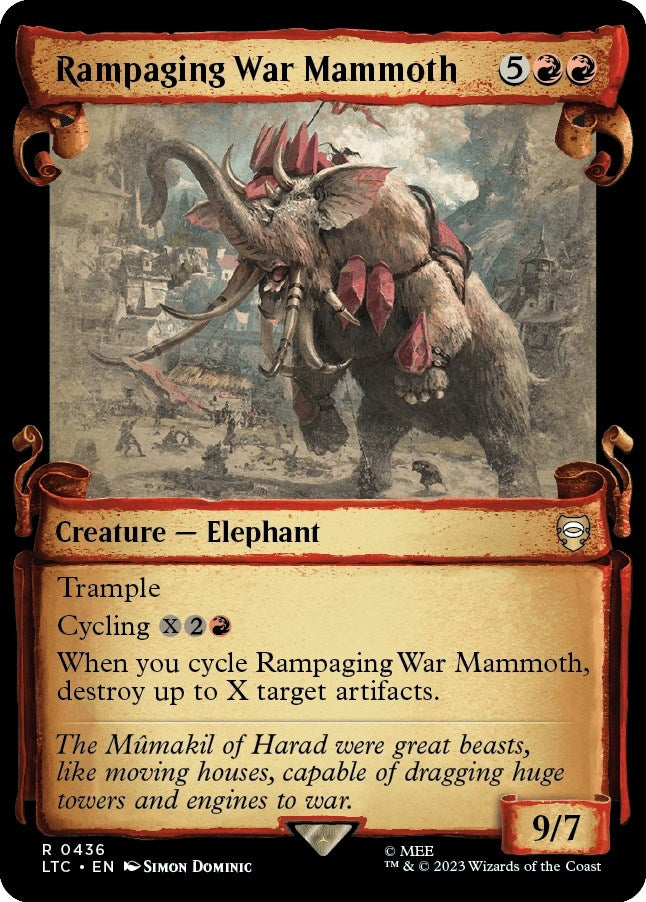 Image for Rampaging War Mammoth (Showcase Scrolls) (436) (LTC) - Magic: The Gathering