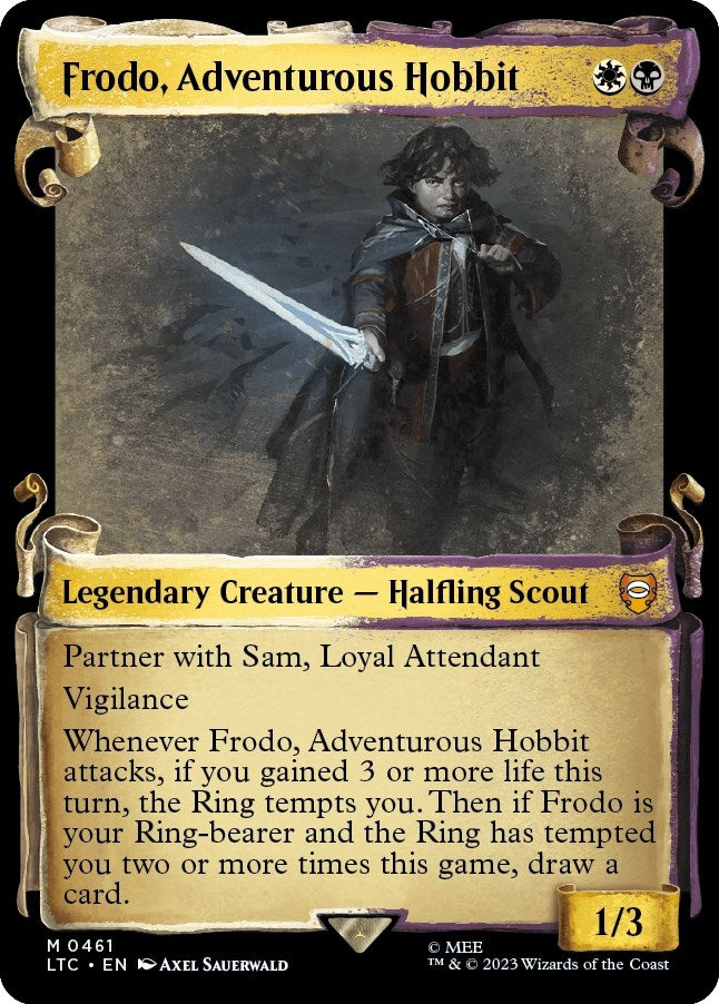 Image for Frodo, Adventurous Hobbit (Showcase Scrolls) (461) (LTC) - Magic: The Gathering