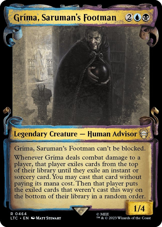 Image for Grima, Saruman's Footman (Showcase Scrolls) (464) (LTC) - Magic: The Gathering
