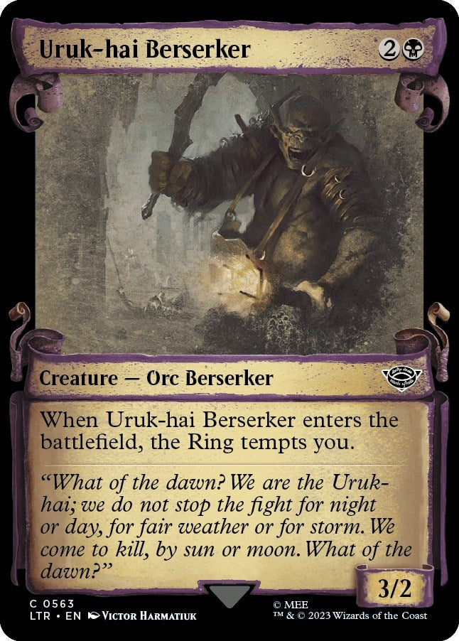 Image for Uruk-hai Berserker (Showcase Scrolls) (563) (LTR) - Magic: The Gathering