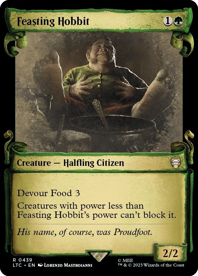 Image for Feasting Hobbit (Showcase Scrolls) (439) (LTC) - Magic: The Gathering