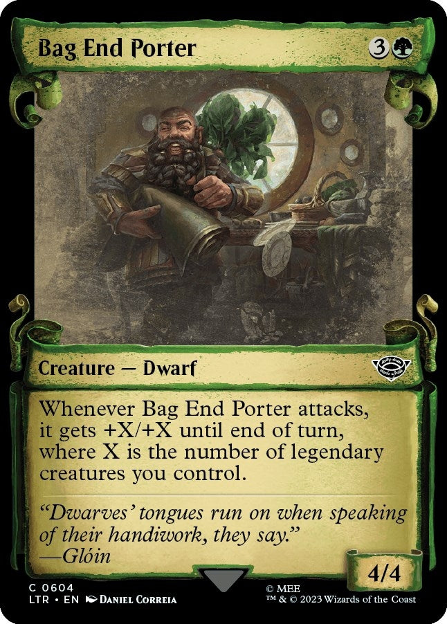 Image for Bag End Porter (Showcase Scrolls) (604) (LTR) - Magic: The Gathering