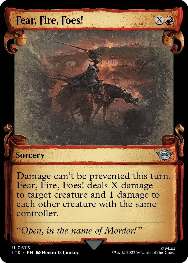 Image for Fear, Fire, Foes! (Showcase Scrolls) (576) (LTR) - Magic: The Gathering