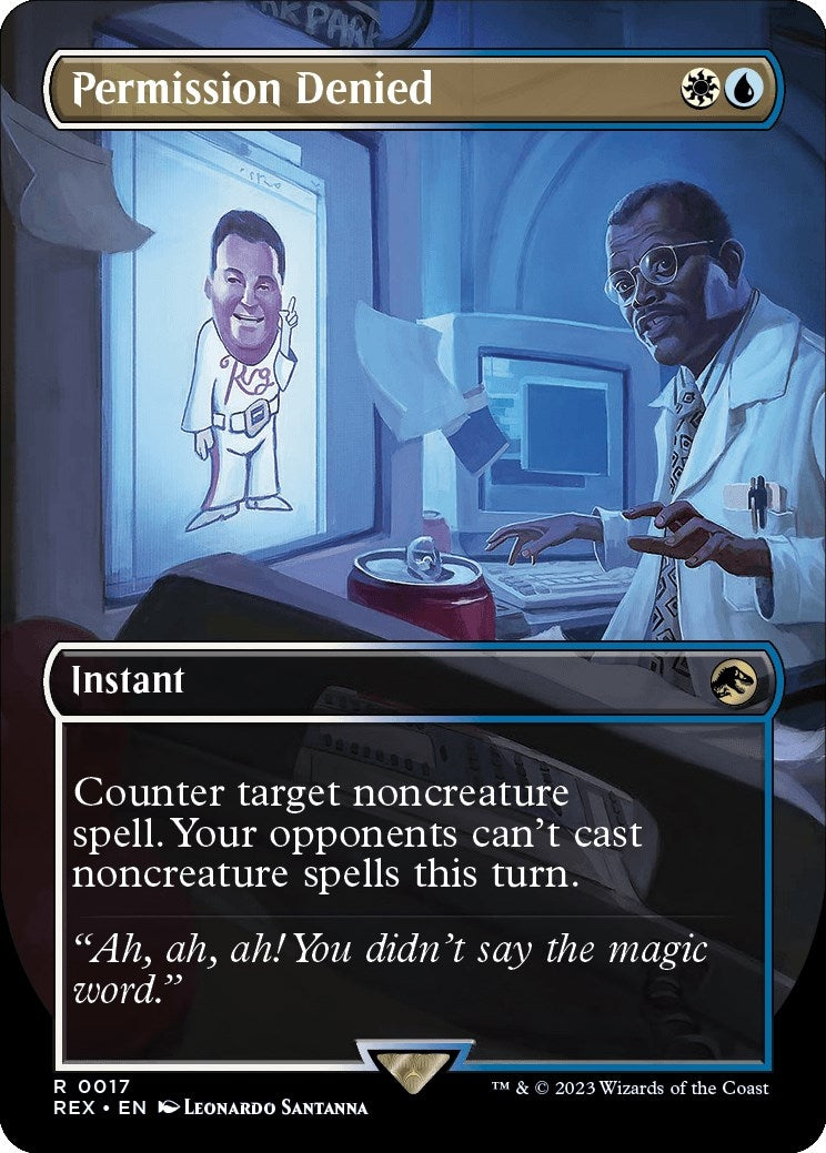 Image for Permission Denied (Borderless) (17) (REX) - Magic: The Gathering