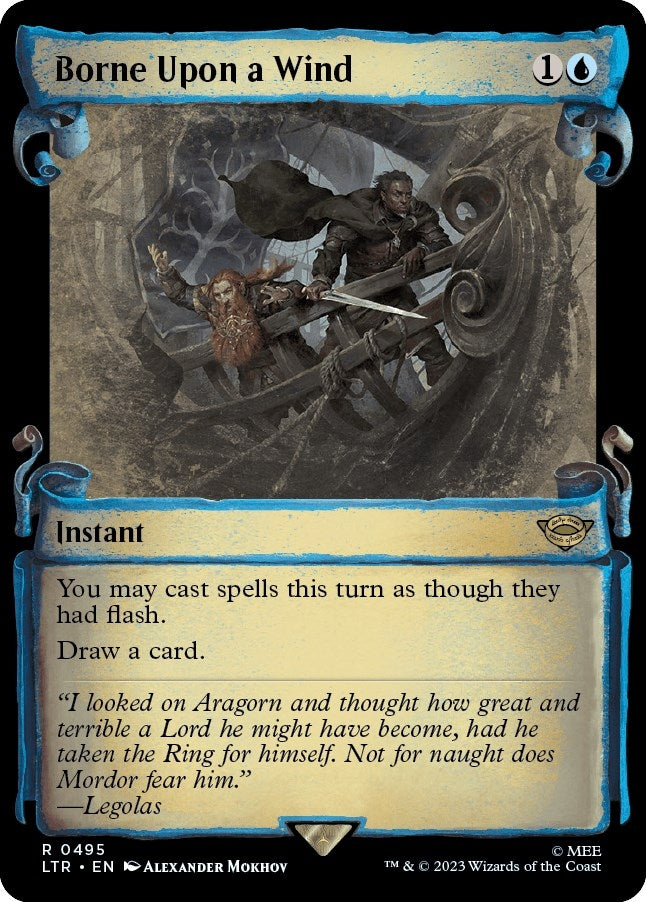 Image for Borne Upon a Wind (Showcase Scrolls) (495) (LTR) - Magic: The Gathering