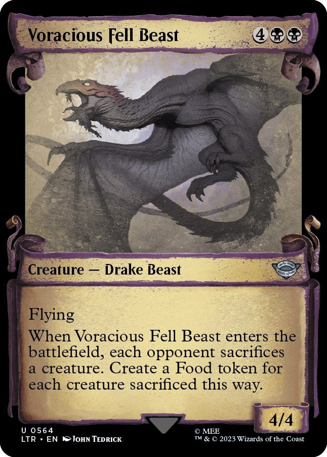 Image for Voracious Fell Beast (Showcase Scrolls) (564) (LTR) - Magic: The Gathering