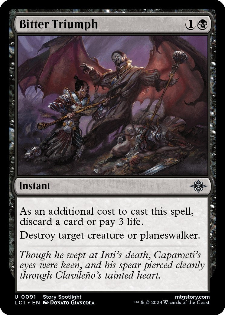 Image for Bitter Triumph (91) (LCI) - Magic: The Gathering