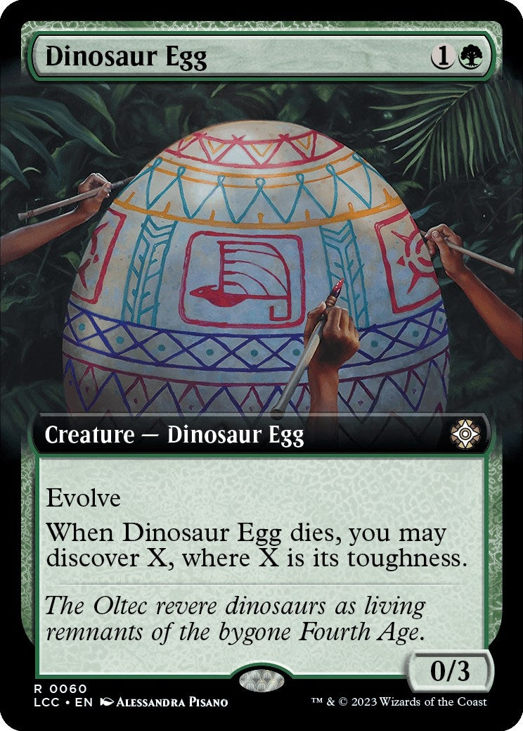 Image for Dinosaur Egg (Extended Art) (60) (LCC) - Magic: The Gathering
