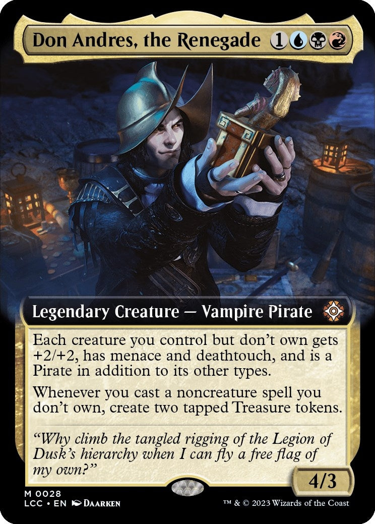 Image for Don Andres, the Renegade (Extended Art) (28) (LCC) - Magic: The Gathering