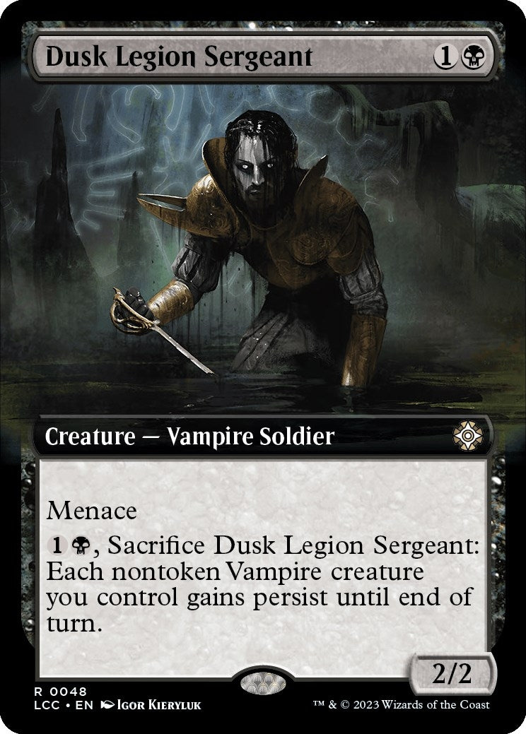 Image for Dusk Legion Sergeant (Extended Art) (48) (LCC) - Magic: The Gathering