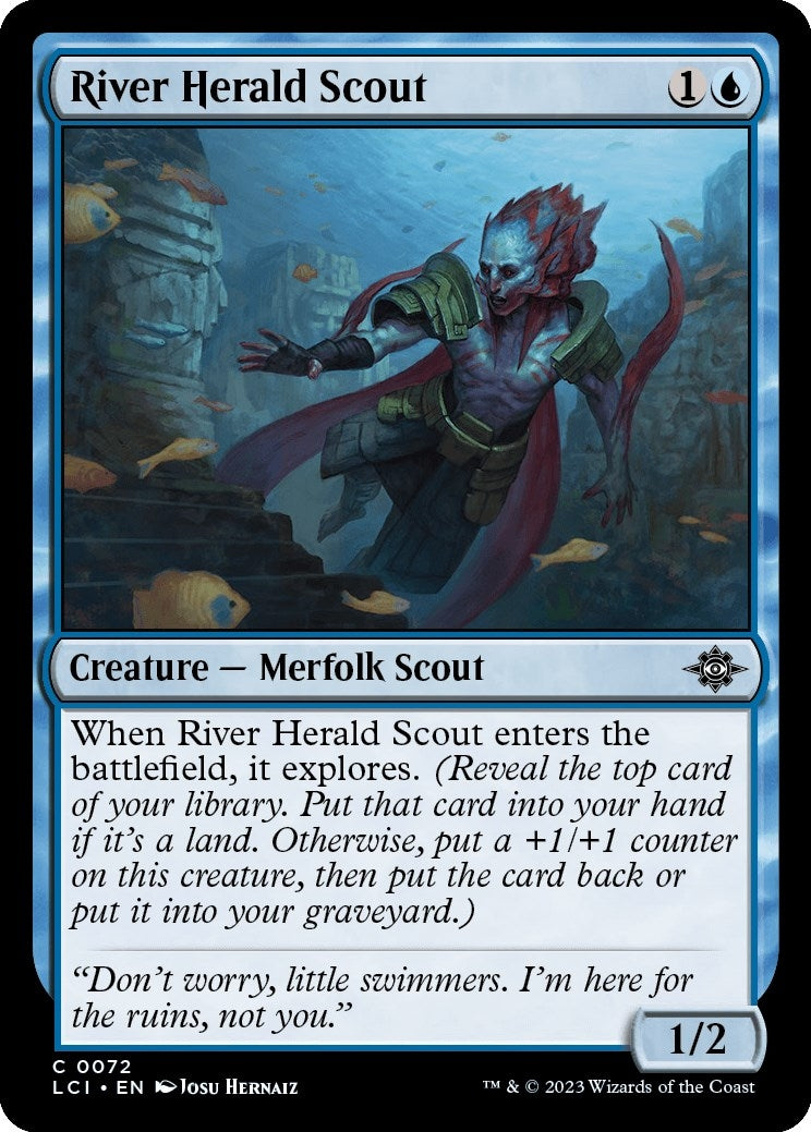 Image for River Herald Scout (72) (LCI) - Magic: The Gathering