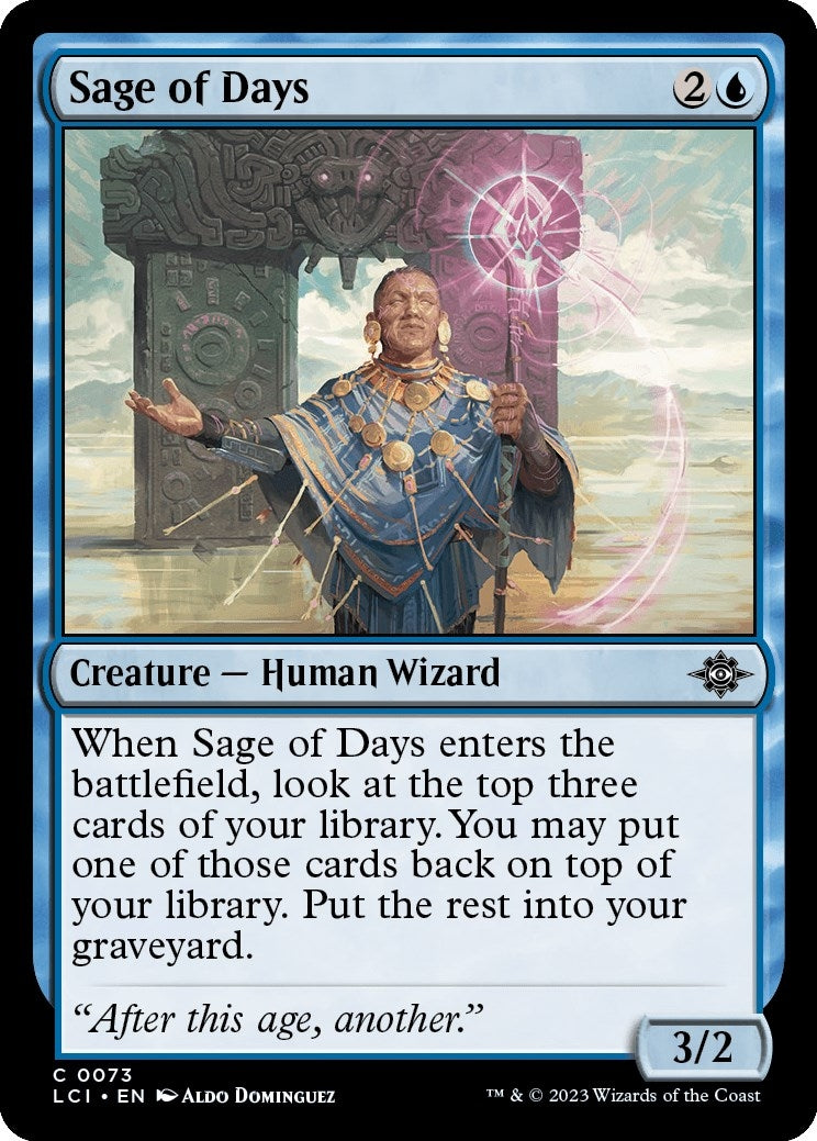 Image for Sage of Days (73) (LCI) - Magic: The Gathering