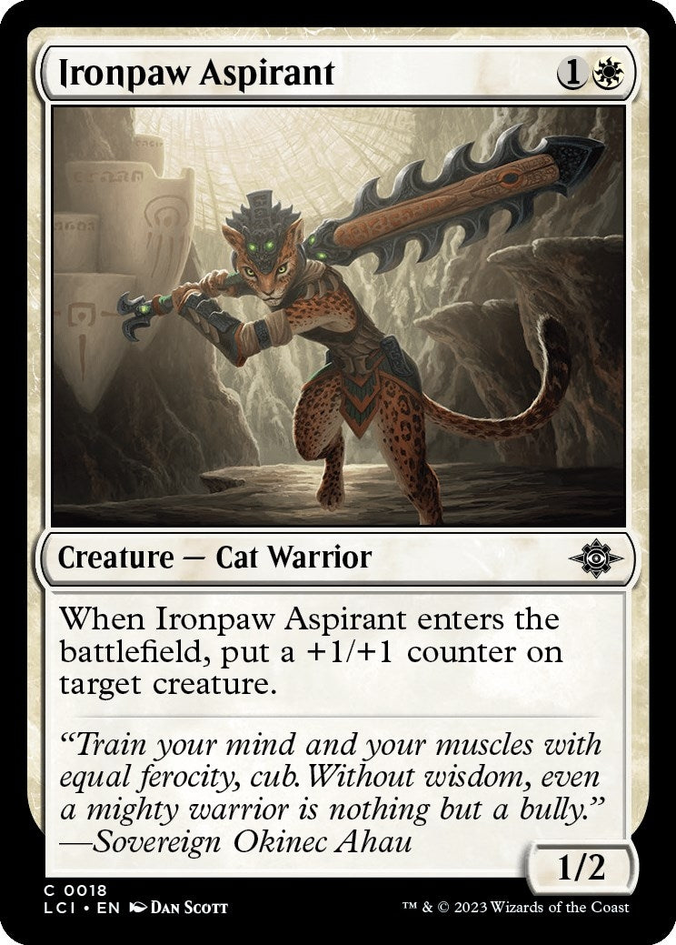 Image for Ironpaw Aspirant (18) (LCI) - Magic: The Gathering