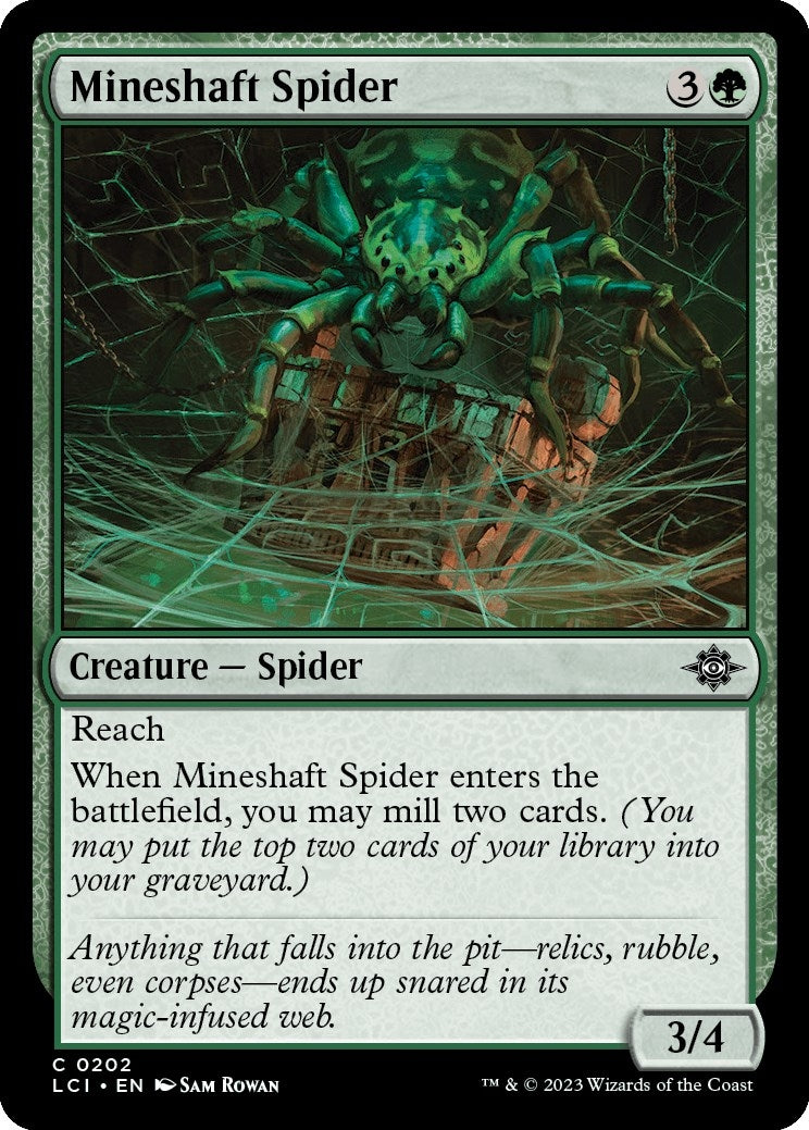Image for Mineshaft Spider (202) (LCI) - Magic: The Gathering