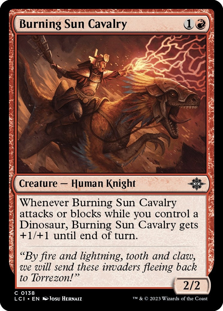 Image for Burning Sun Cavalry (138) (LCI) - Magic: The Gathering