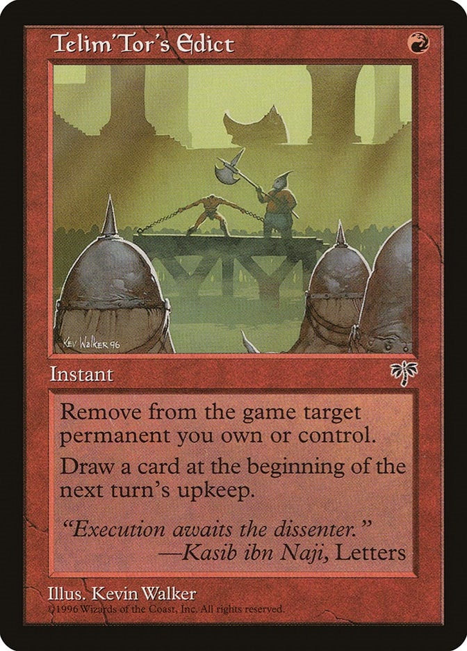Image for Telim'Tor's Edict (MIR) - Magic: The Gathering