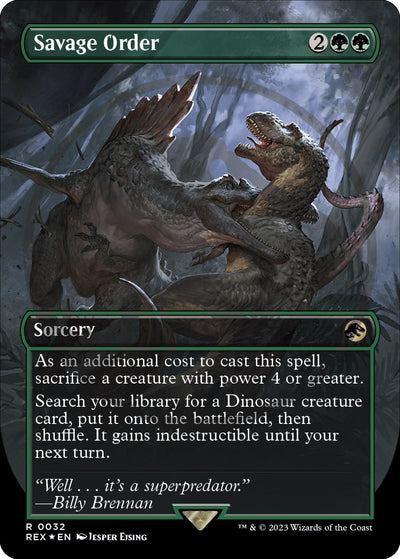 Savage Order (Borderless) (Emblem) (32) (REX)