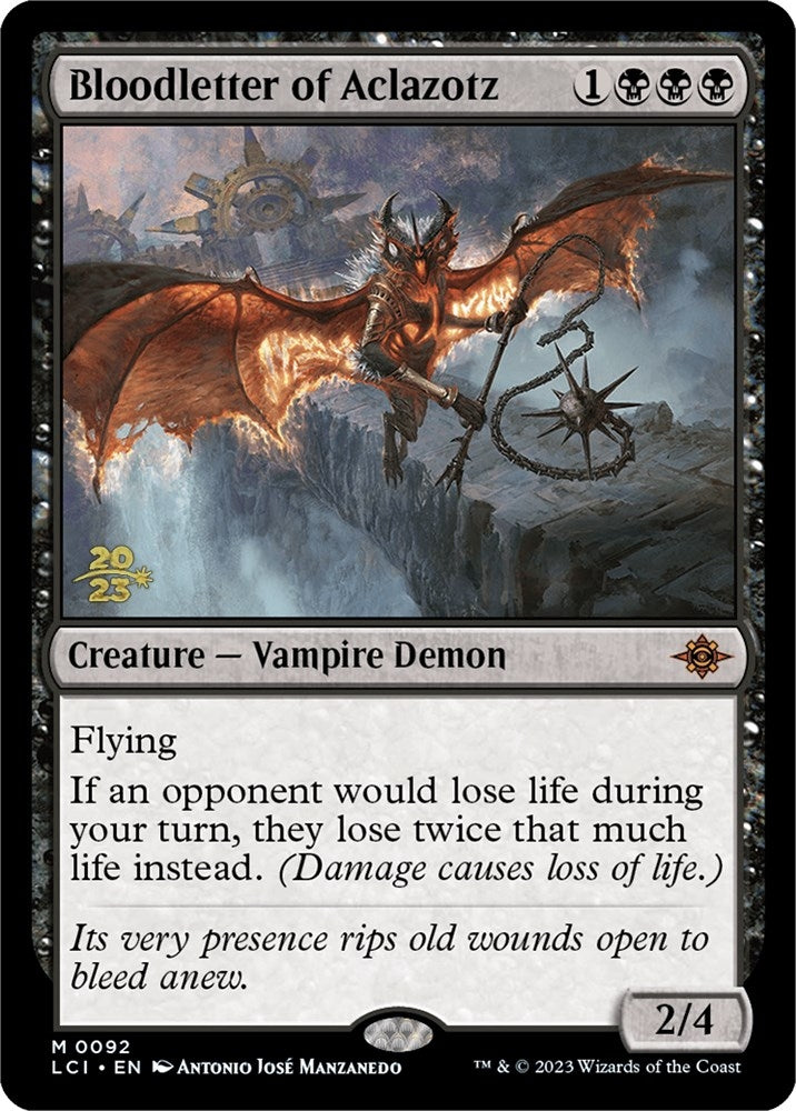 Image for Bloodletter of Aclazotz (92) (PRE) - Magic: The Gathering